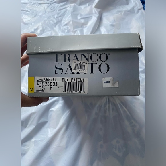 Franco Sarto Gabriel Patent Leather Open Toe Pumps Size 7.5 With Box - Picture 7 of 9